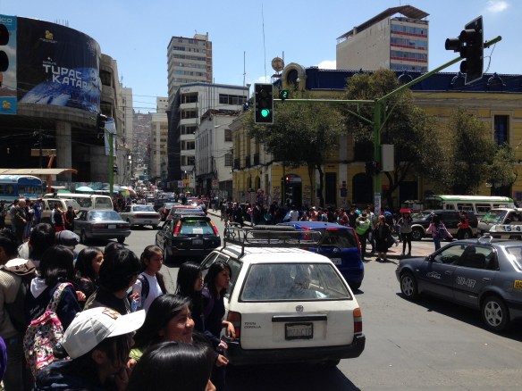 Calle céntrica de La Paz