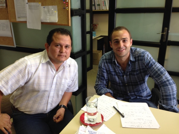 Con Álvaro Ayala (Jefe de la Unidad de Comunicación y Relaciones Institucionales) de IPFB Chaco S.A.