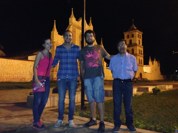 Iciar, yo, Jesús y el Hermano Milton en San José de Chiquitos