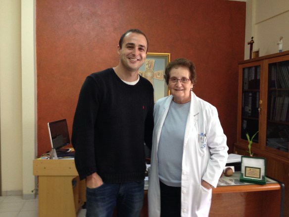 Con Maria Luz en su despacho