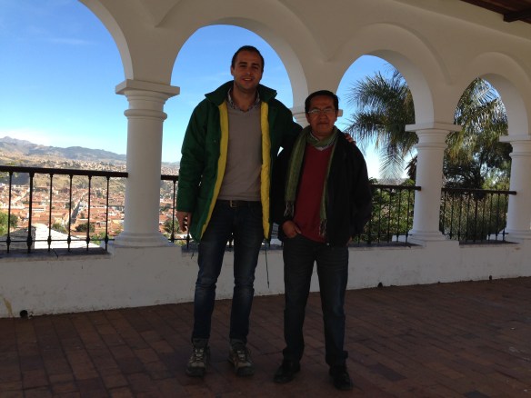 Con el Hermano Milton en el Mirador de Sucre