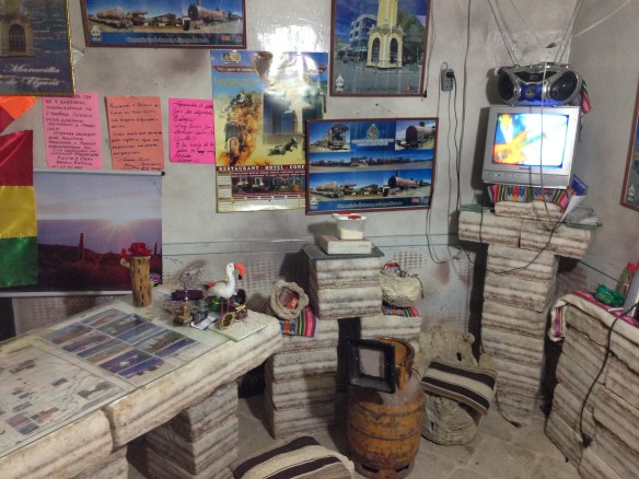 Recepción del Hotel en Uyuni
