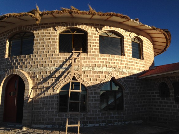 Los bloques del Hotel son totalmente de sal