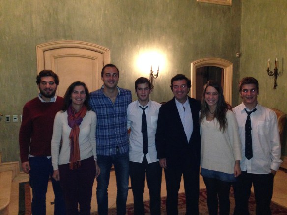 Con la Familia Antoñanzas Bernar tras la cena