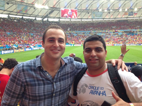 Con el Director de la Fundación "Craque do amanha"