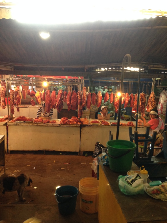 "Mercado de la Rotonda" dónde el hedor de la carne en estado de putrefacción es latente